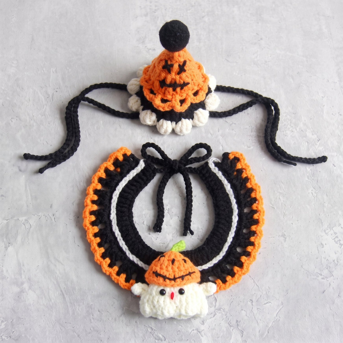 Pumpkin Ghost Crochet Set