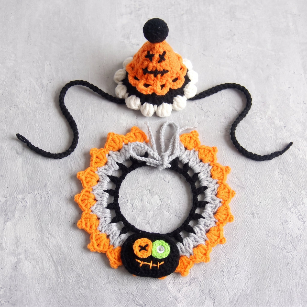 Pumpkin Monster Crochet Set