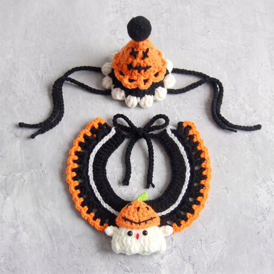 Pumpkin Ghost Crochet Set