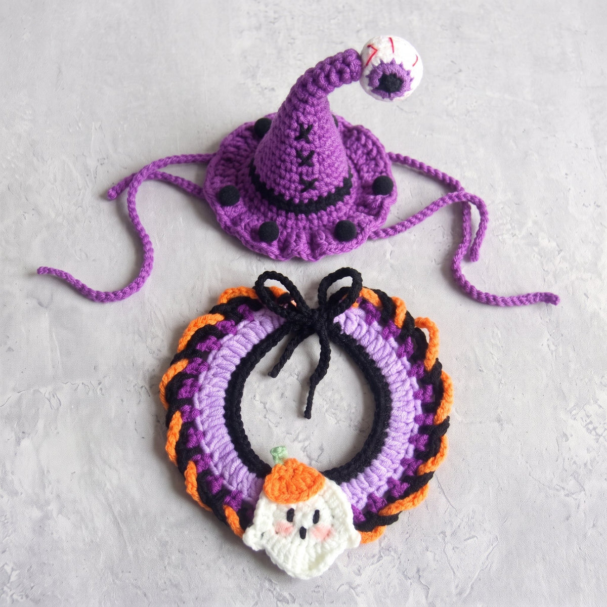 Ghost Pumpkin Crochet Set