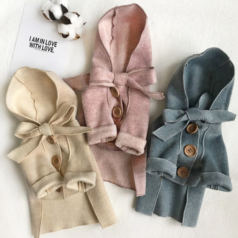 Winter Pastel Color Fleece Coat