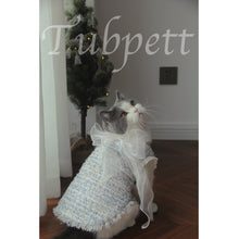 Load image into Gallery viewer, Tubpett Luxurious Tweed Dress with Chiffon Ribbon
