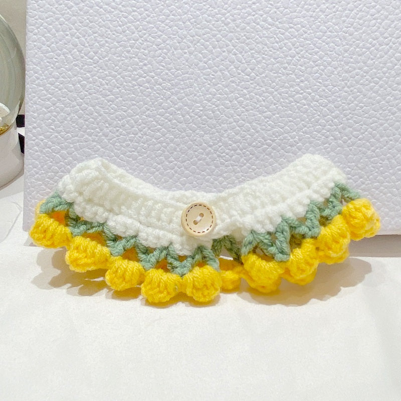 Crochet Floral Collar